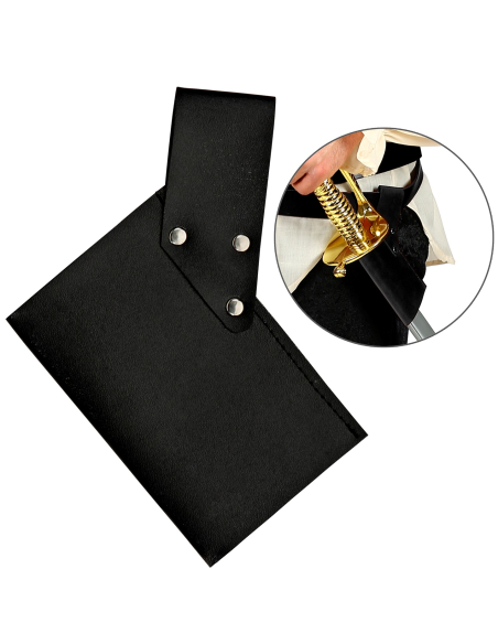 Étui d’Épée Noir Aspect Cuir – Accessoire Pirate & Médiéval
