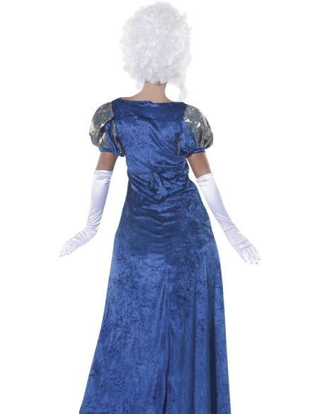 Déguisement Marquise Femme Bleu & Or – Costume Baroque
