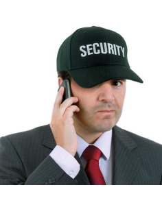Casquette Noire “Security” – Accessoire Gardien, Police & Sécurité 2