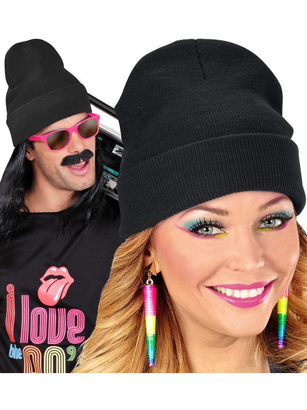 Bonnet Noir Polyvalent – Accessoire Voleur, Sécurité ou Années 80