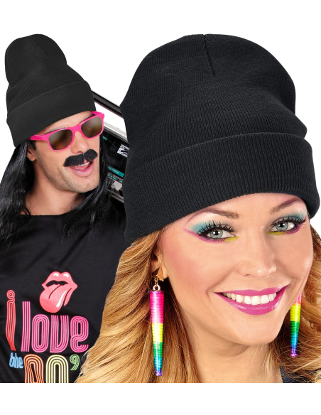 Bonnet Noir Polyvalent – Accessoire Voleur, Sécurité ou Années 80