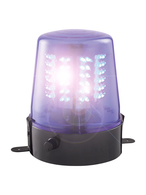 Gyrophare LED Bleu – Effet Police Rotatif