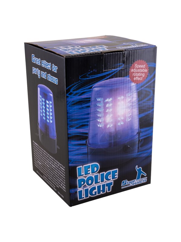 Gyrophare LED Bleu – Effet Police Rotatif
