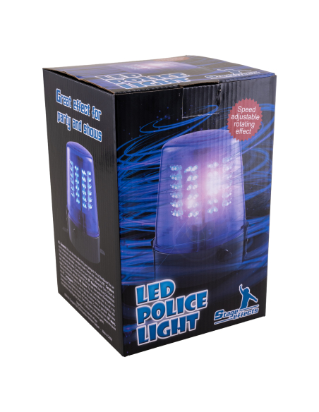 Gyrophare LED Bleu – Effet Police Rotatif