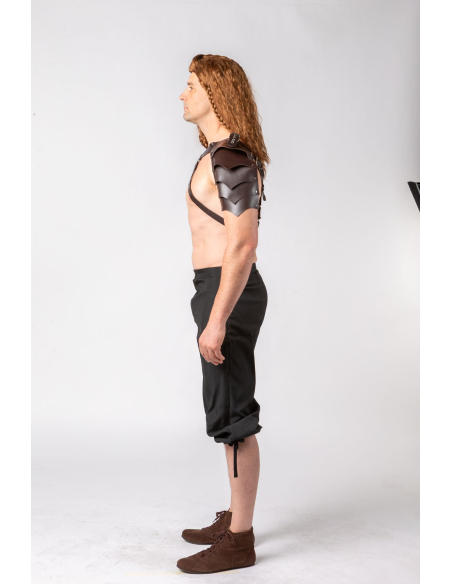 Épaulières Viking Homme – Armure Médiévale Fantasy en Simili Cuir (Spaulders Guerrier)