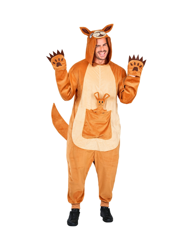 Déguisement Kangourou Adulte – Combinaison Peluche S/M, L/XL & XXL