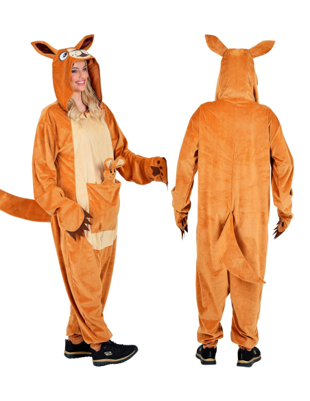 Déguisement Kangourou Adulte – Combinaison Peluche S/M, L/XL & XXL