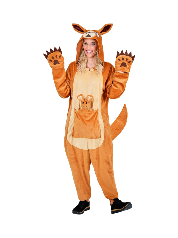 Déguisement Kangourou Adulte – Combinaison Peluche S/M, L/XL & XXL