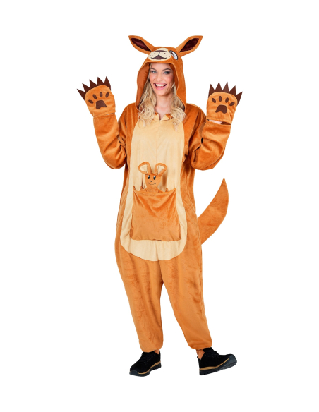 Déguisement Kangourou Adulte – Combinaison Peluche S/M, L/XL & XXL