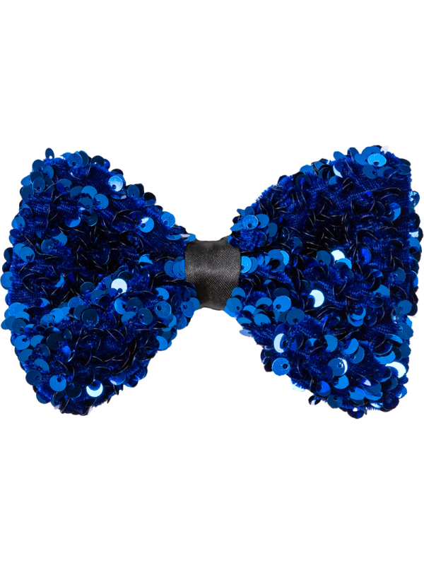 Nœud Papillon à Paillettes Ajustable –  Bleu