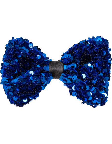 Nœud Papillon à Paillettes Ajustable –  Bleu