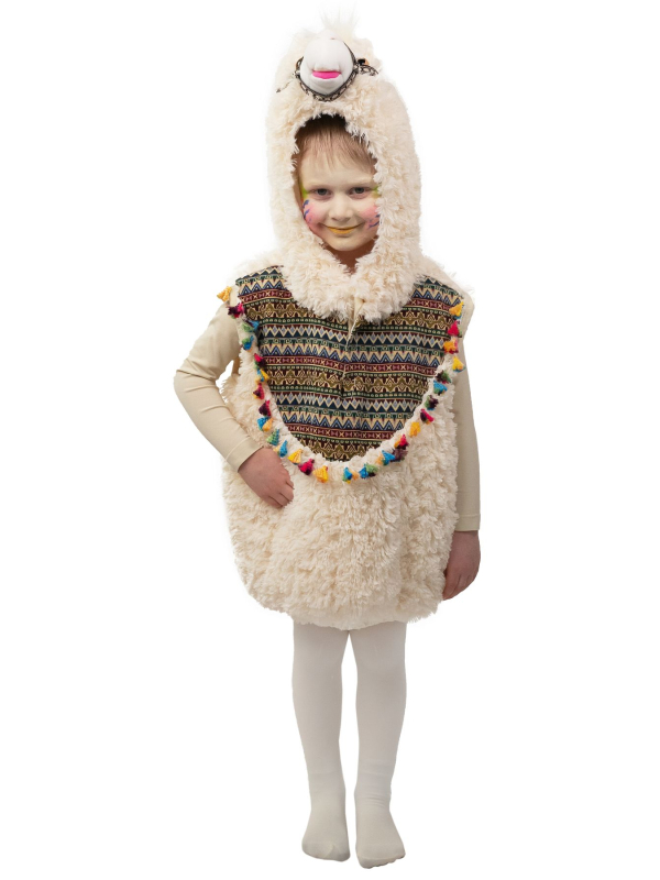 Déguisement Lama Enfant 2–4 ans (104 cm) – Peluche Douce & Carnaval