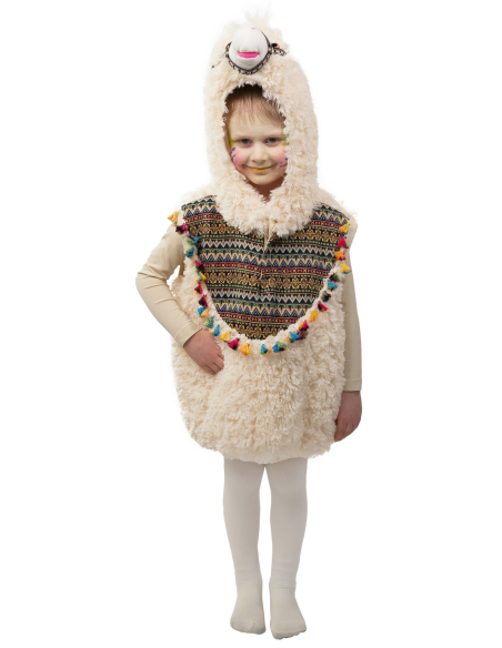 Déguisement Lama Enfant 2–4 ans (104 cm) – Peluche Douce & Carnaval
