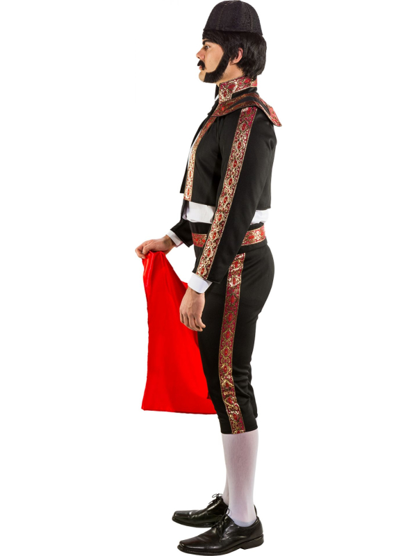 Déguisement Torero Homme – Traje de Luces Noir & Rouge (Tailles 46/48 à 58/60)