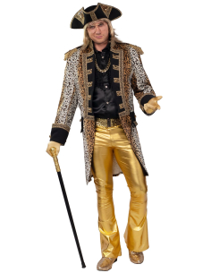 Veste Léopard Dorée Homme – Style Pimp & Disco Années 70