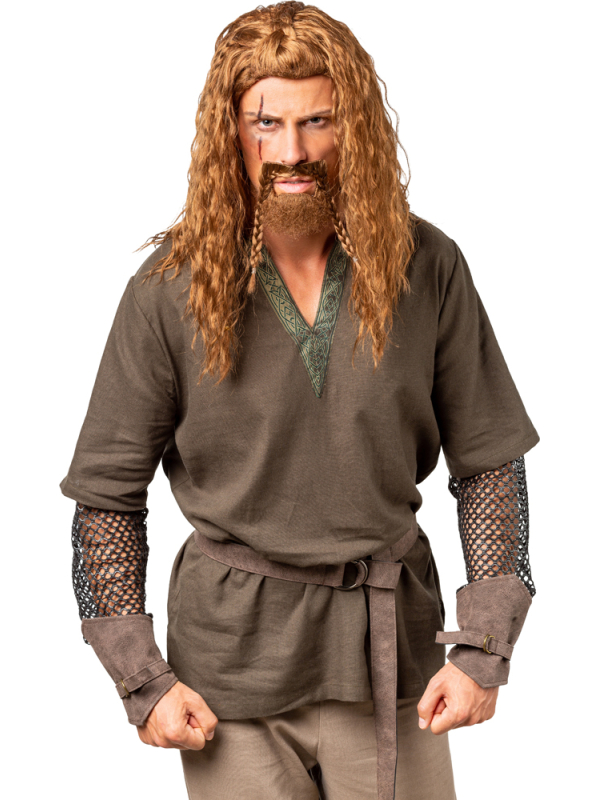Perruque Viking Homme avec Barbe – Accessoire Médiéval & Fantas
