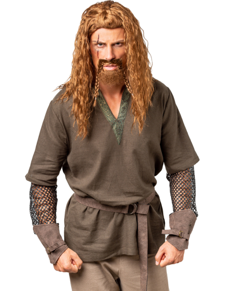 Perruque Viking Homme avec Barbe – Accessoire Médiéval & Fantas