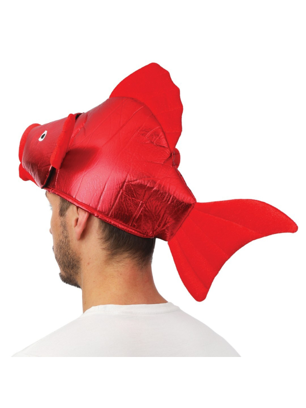 Chapeau Poisson Rouge Adulte – Accessoire de Déguisement Humoristique