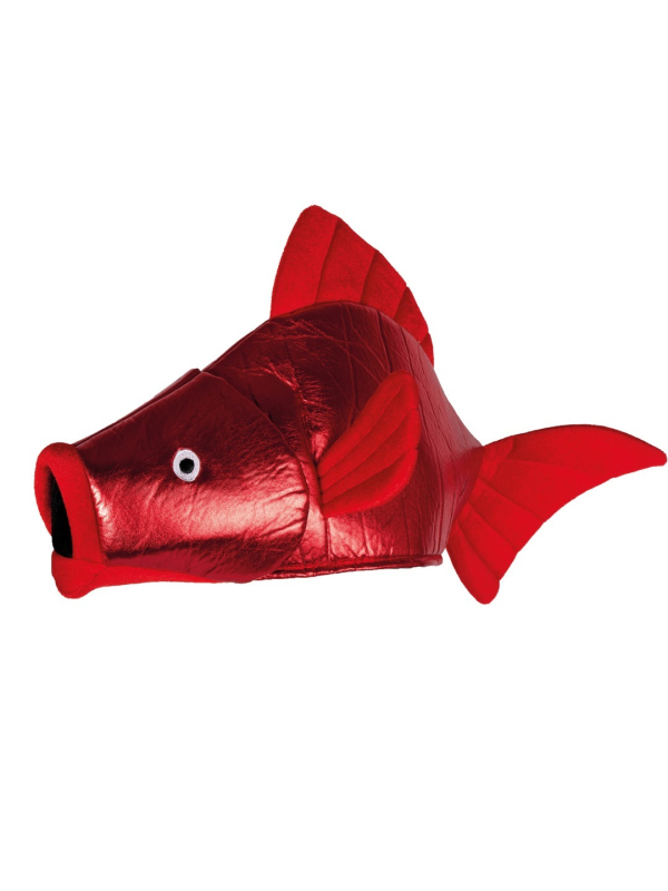 Chapeau Poisson Rouge Adulte – Accessoire de Déguisement Humoristique