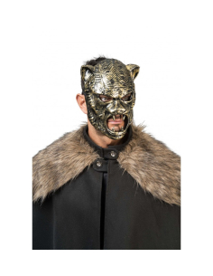 Masque Tigre Maître du Temps Doré – Masque Félin Mystique Adulte 2