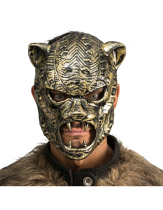 Masque Tigre Maître du Temps Doré – Masque Félin Mystique Adulte