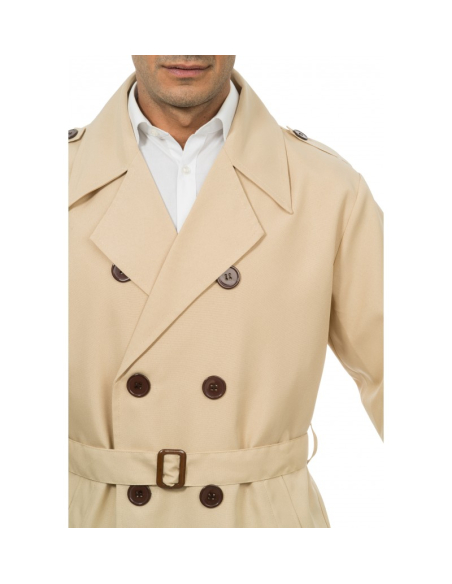Trench Coat Inspecteur – Manteau Détective Homme Polyester (M à XL)
