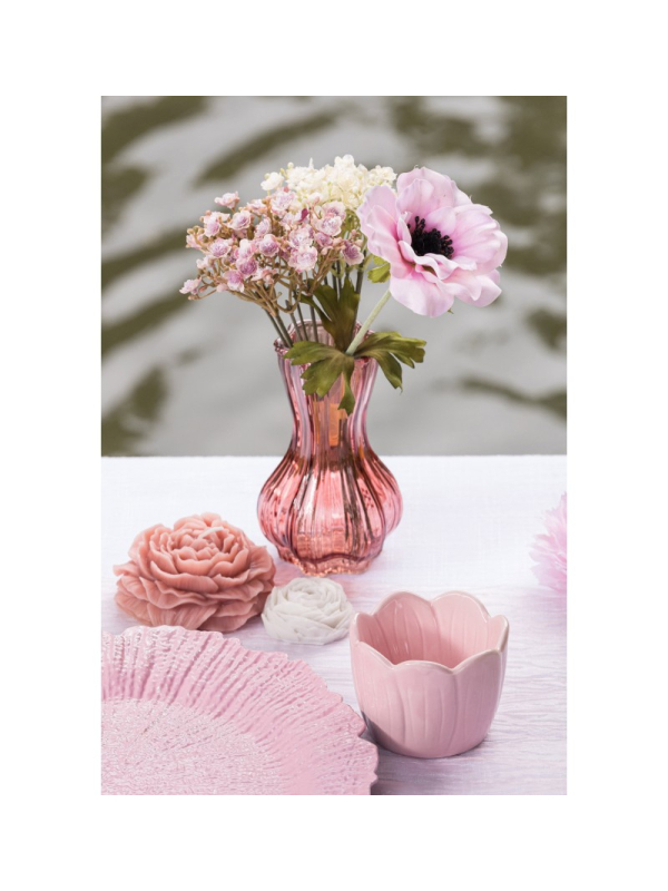 Tiges d’Anémones Artificielles Blanc ou Rose – Lot de 6 (38 cm)