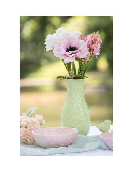 Tiges d’Anémones Artificielles Blanc ou Rose – Lot de 6 (38 cm)