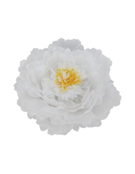 Tête de Pivoine en Tulle – Rose ou Blanche – Ø 28 cm
