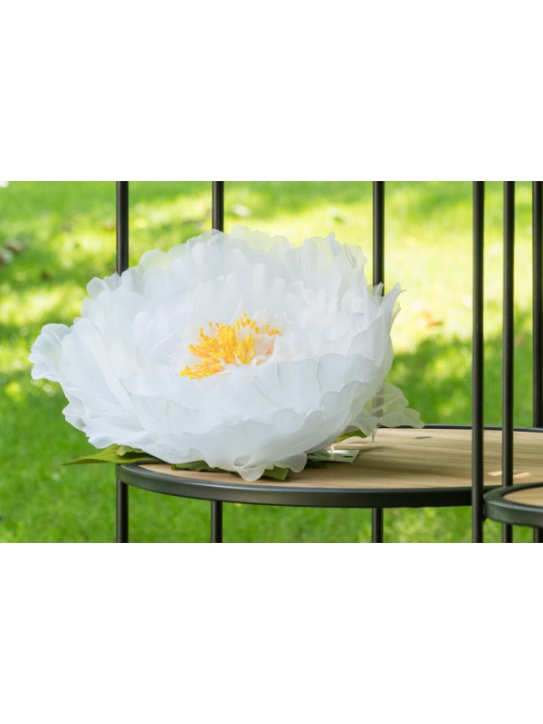 Tête de Pivoine en Tulle – Rose ou Blanche – Ø 28 cm