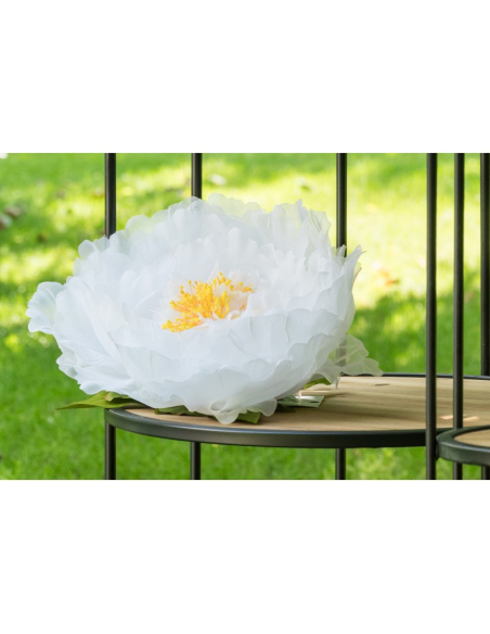 Tête de Pivoine en Tulle – Rose ou Blanche – Ø 28 cm