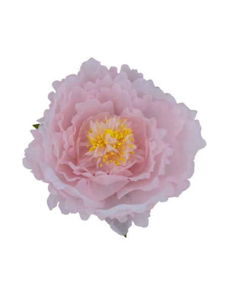 Tête de Pivoine en Tulle – Rose ou Blanche – Ø 28 cm
