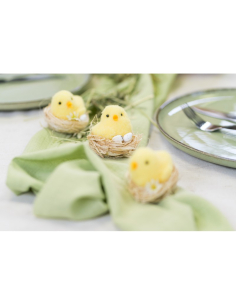 Poussin Jaune dans Nid – 3 Assortiments – Ø 6 cm 2