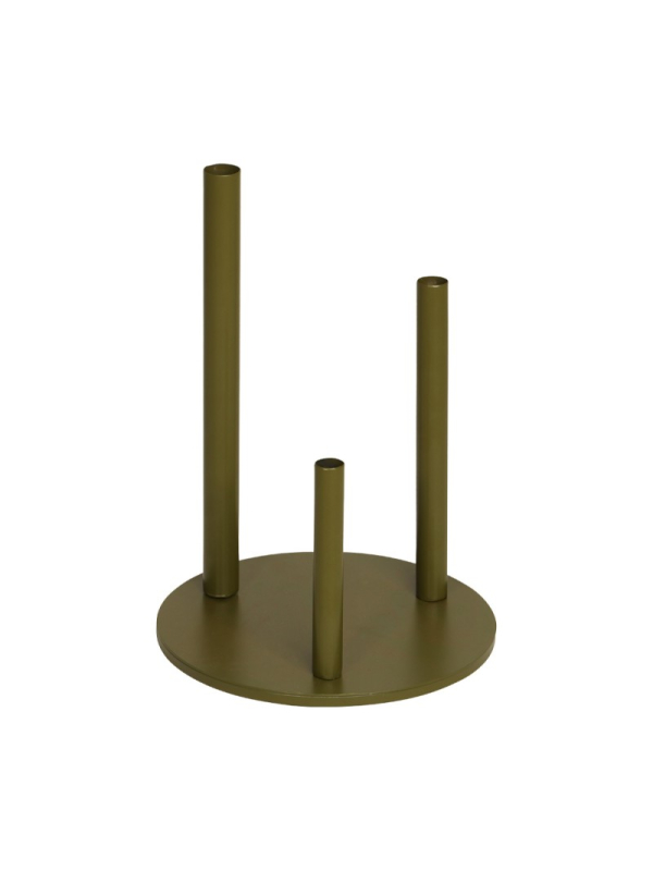 Support Métal pour Fleurs Géantes – Base Stable Ø30 cm, 3 Tiges