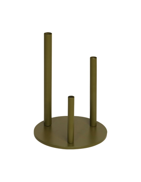 Support Métal pour Fleurs Géantes – Base Stable Ø30 cm, 3 Tiges
