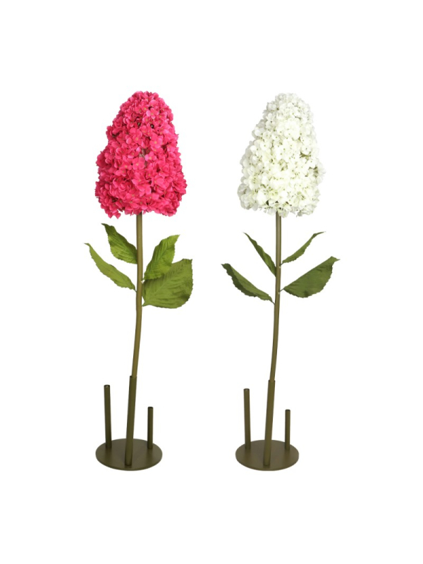 Support Métal pour Fleurs Géantes – Base Stable Ø30 cm, 3 Tiges