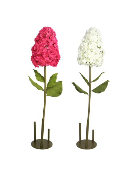 Support Métal pour Fleurs Géantes – Base Stable Ø30 cm, 3 Tiges