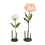 Support Métal pour Fleurs Géantes – Base Stable Ø30 cm, 3 Tiges