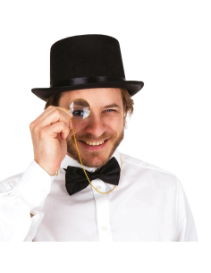 Monocle Doré avec Chaîne – Accessoire Gentleman & Aristocrate Victorien 2