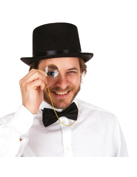 Monocle Doré avec Chaîne – Accessoire Gentleman & Aristocrate Victorien