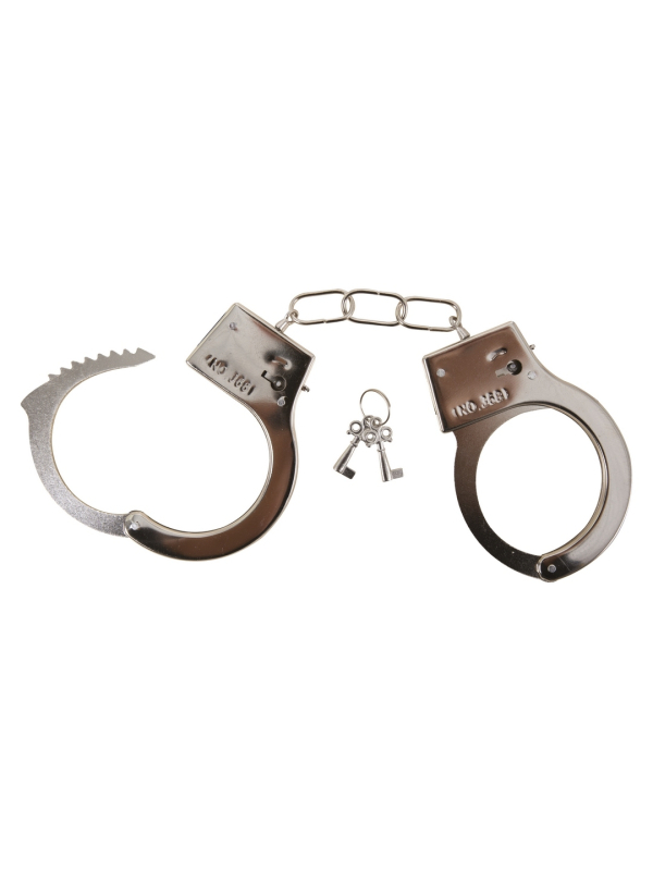 Menottes de Policier Métal – Accessoire Réaliste Costume Police