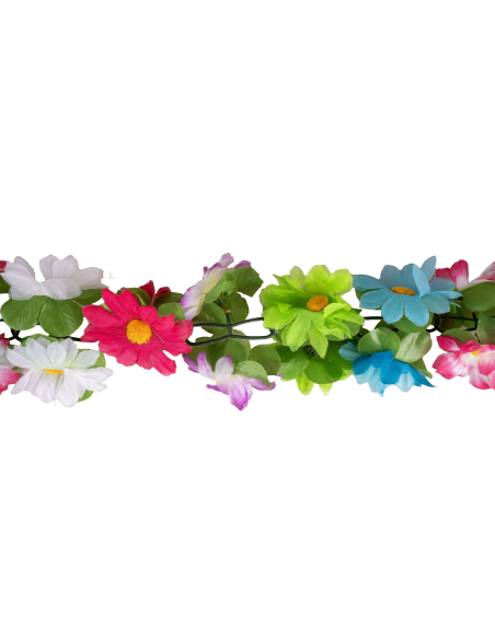 Guirlande de Fleurs Multicolores 200 cm – Déco Printemps, Mariage & Vitrine