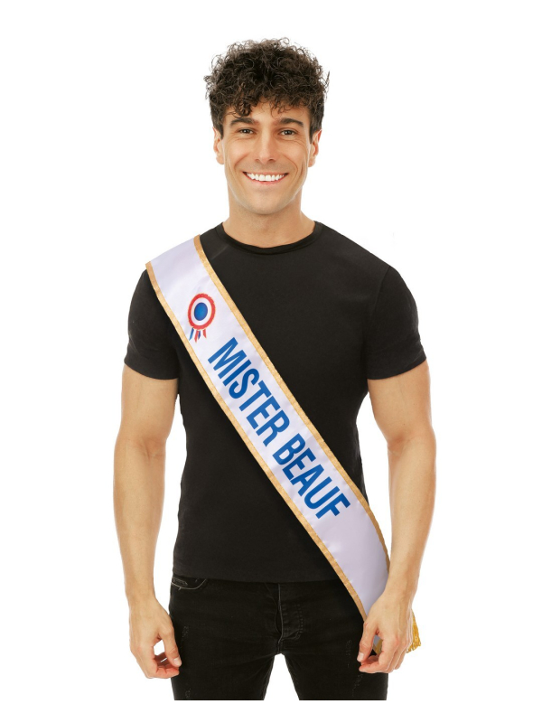 Écharpe EVG “Mister Beauf” – Accessoire humour pour Futur Marié