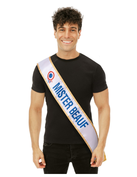 Écharpe EVG “Mister Beauf” – Accessoire humour pour Futur Marié
