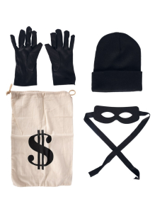 Set de Cambrioleur Adulte – Accessoires de Voleur pour EVG, Soirée et Carnaval