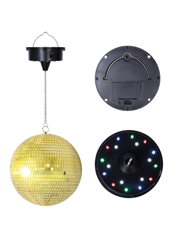 Moteur Lumineux pour Boule à Facettes – Compatible Ø15/20/30 cm