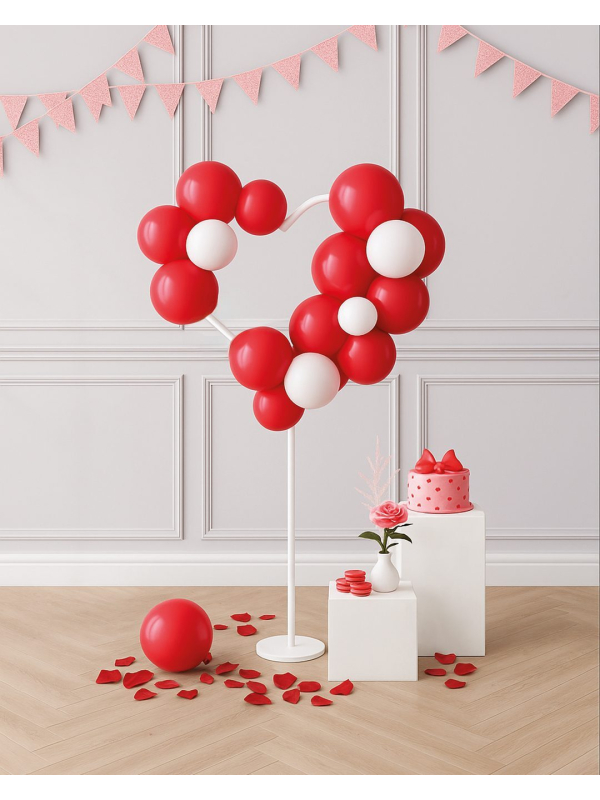 Support à ballons Cœur 150 cm – Arche romantique pour déco festive