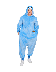 Combinaison pyjama “Monstre des bonbons” en peluche – Onesie kigurumi adulte mixte 2