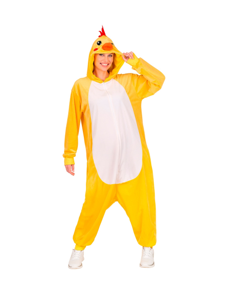 Combinaison pyjama poussin jaune – Onesie kigurumi mixte adulte