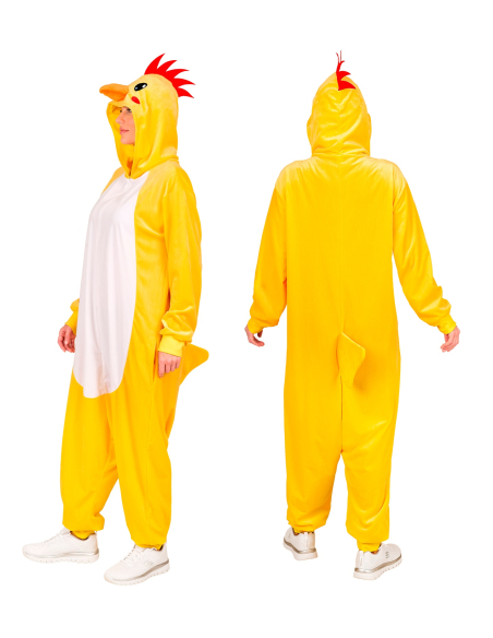 Combinaison pyjama poussin jaune – Onesie kigurumi mixte adulte